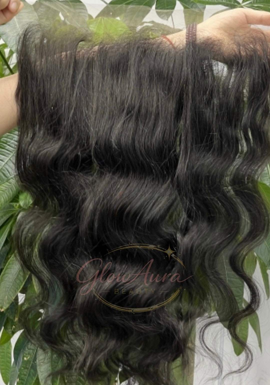 Frontale Glow Amara | Pure Raw Hair | Noir naturel