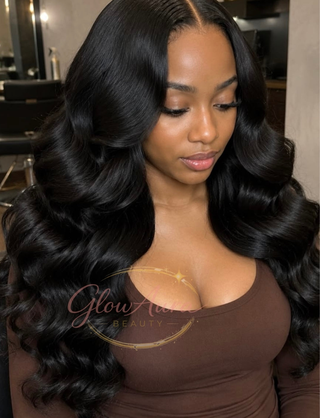 Glow Amara | Pure Raw Hair - Noir naturel