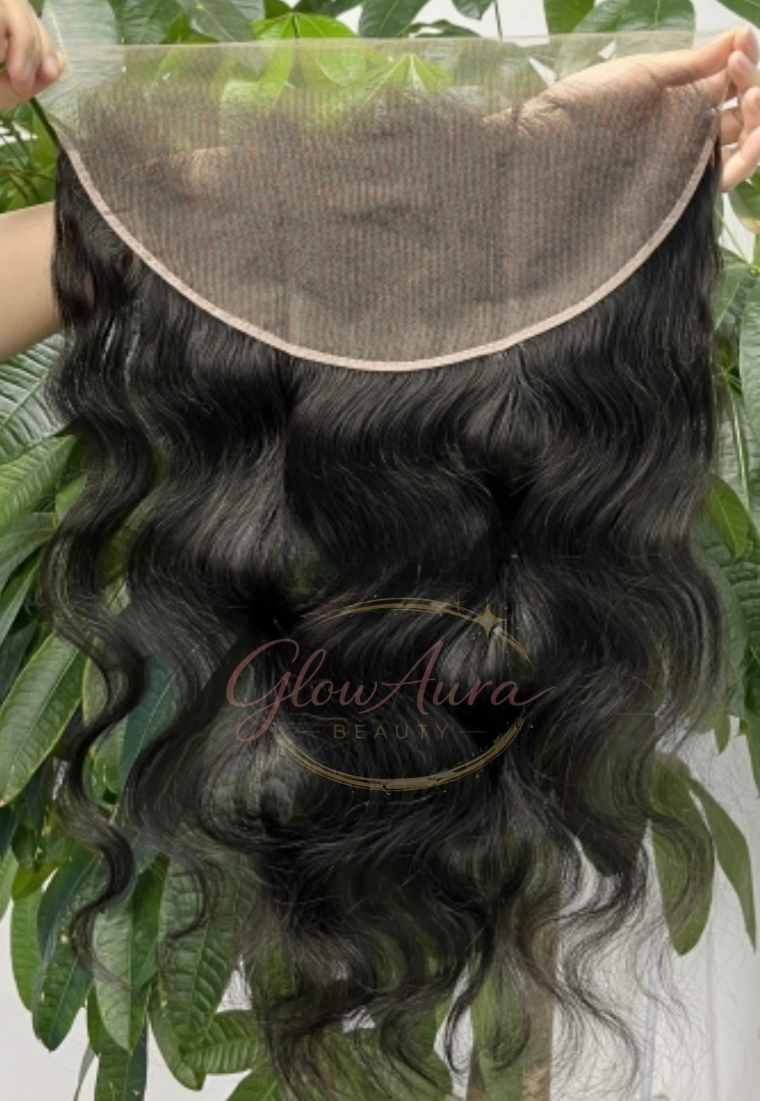 Frontale Glow Amara | Pure Raw Hair | Noir naturel