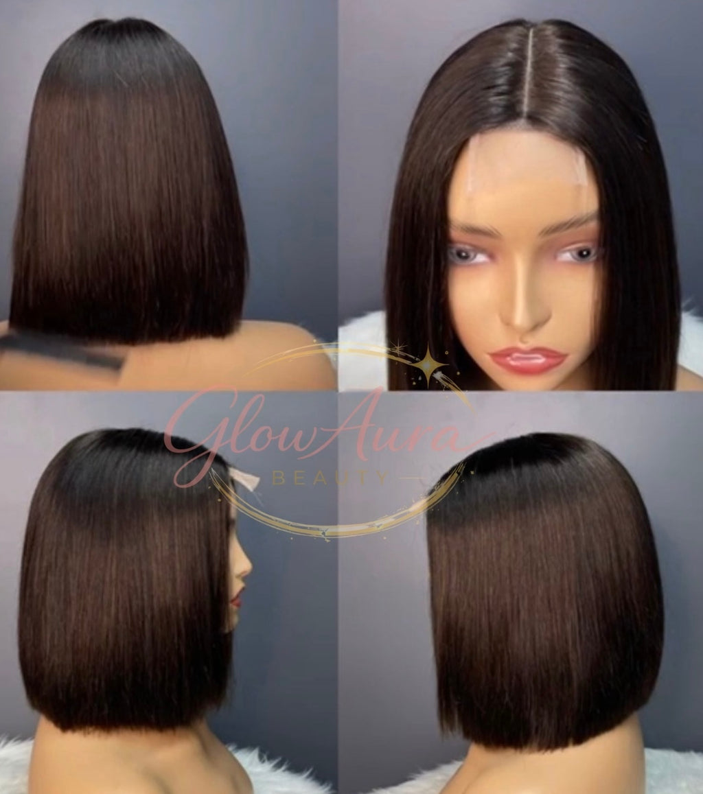 Glow Stella | Bob Wigs - Raw Hair - Noir naturel