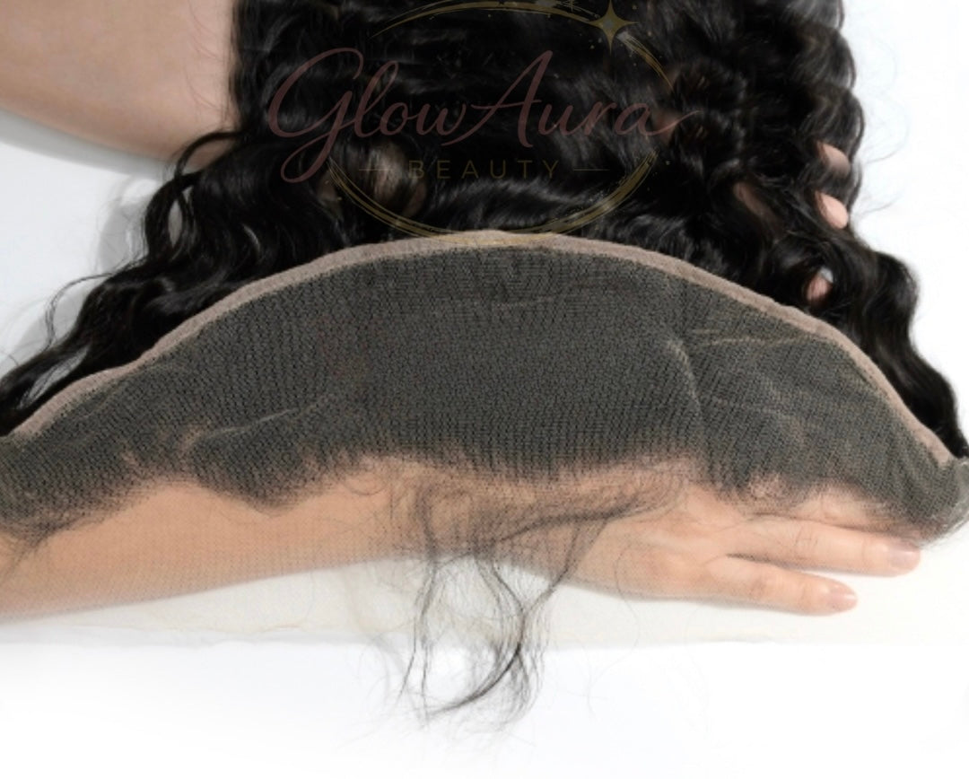 Frontale Glow Amara | Premium Virgin Hair | Noir naturel