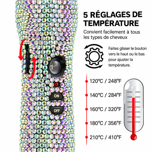 Peigne Chauffant Strass — Lissage & Lace Wig