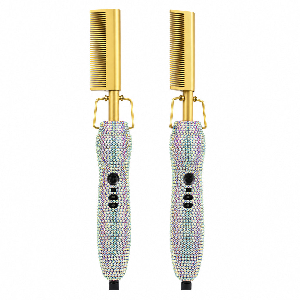 Peigne Chauffant Strass — Lissage & Lace Wig
