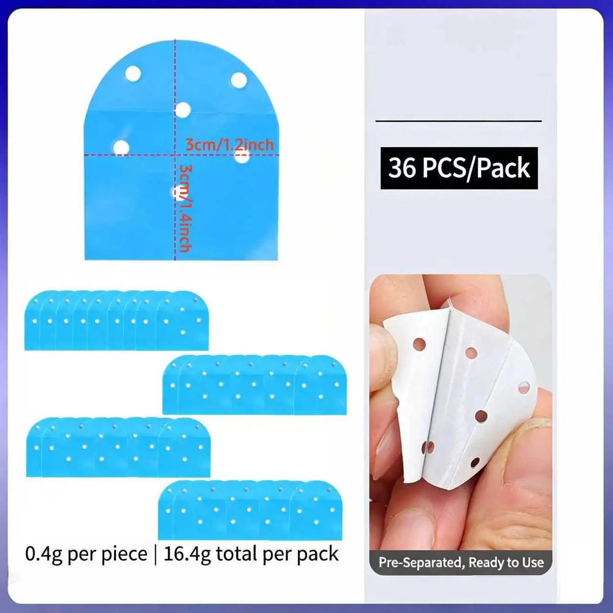 Patchs waterproof Invisibles pour Lace — Lot de 36